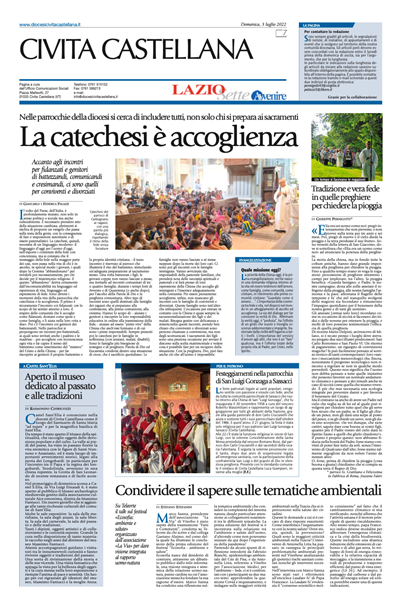 Avvenire - pagina diocesana del 03/07/2022